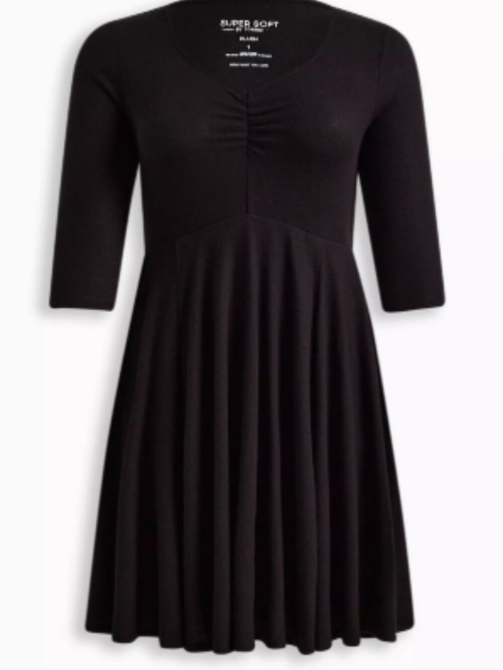 Torrid Black Super Soft Skater Dress Size 1